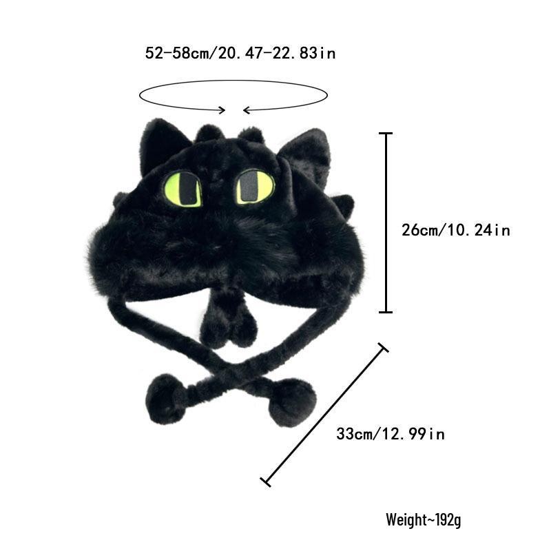2025 Winter Couple's Warm, Slimming Plush Lei Feng Hat - Cute Light Fury & Night Fury Design for Women