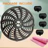Metal Nonstick Air Fryer Pad Metal Baking Tray Cooking Liners Air Fryer Accessories Air Fryer Plate Iron Texture