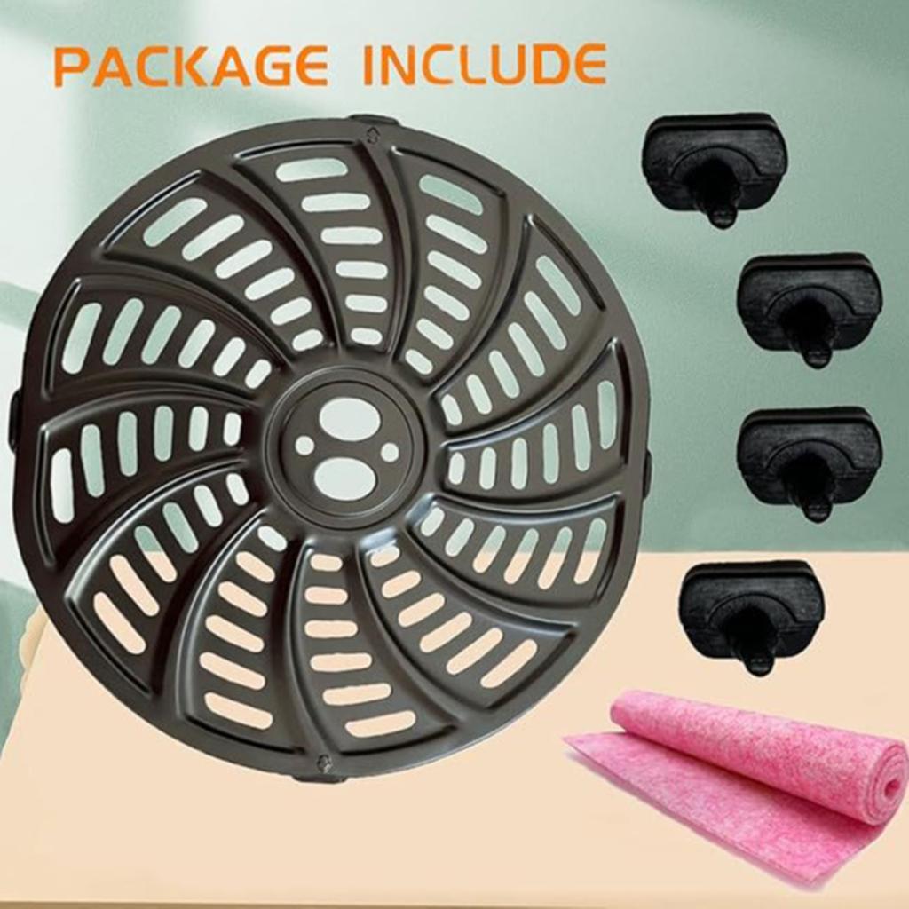 Metal Nonstick Air Fryer Pad Metal Baking Tray Cooking Liners Air Fryer Accessories Air Fryer Plate Iron Texture