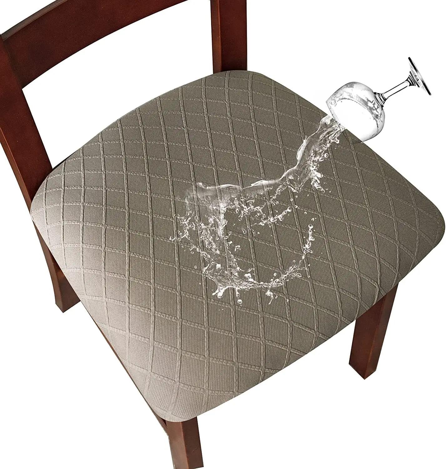 

Чехол на подушку для стула из жаккарда с ромбовидным узором, чехол для стула для обеденного стола в отеле, универсальный чехол для стула для обеденного стола в доме