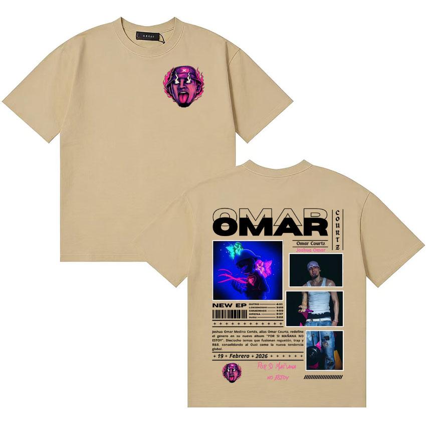 Omar Courtz Hot Sale Por Si Unisexana No Estoy Album Merch Tshirt Unisexs Women Hip Hop Tshirt Cotton Casual Short Sleeve Tee Shirts