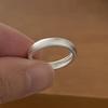925 Sterling Silver Rings for Women Couple Minimalist Handmade Simple Oval Shape Ring Party Jewelry Gift Prevent Allergy