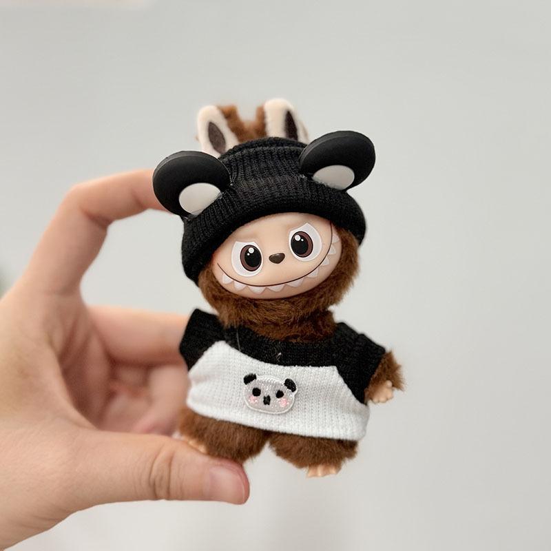 Mini Version 4.0 Vinyl Face Plush Blind Box Doll Clothes Christmas Set Small Nose Gaga Heart Bottom Password