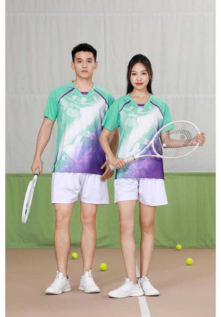 Unisex Quick-Dry Badminton & Tennis Training Shirt Set