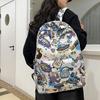 Schoolbag Wholesale Men's and Women's Large Capacity Personalized Graffiti Backpack Lightweight Travel Backpack Multifunctional Junior High School 