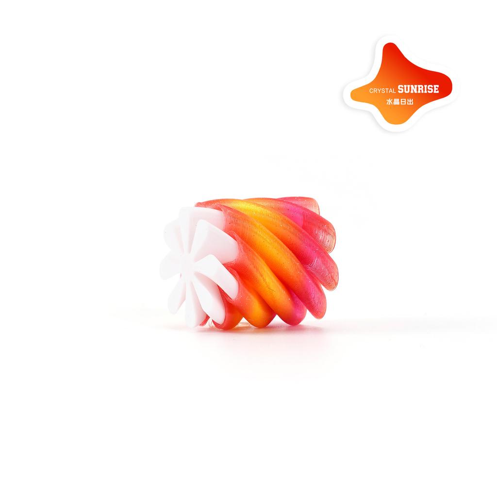 DIY Gift 3D Printing Decompression Spiral Funny Three-dimensional Structure Fingertip Ornament Dual Color Vortex Home Decor