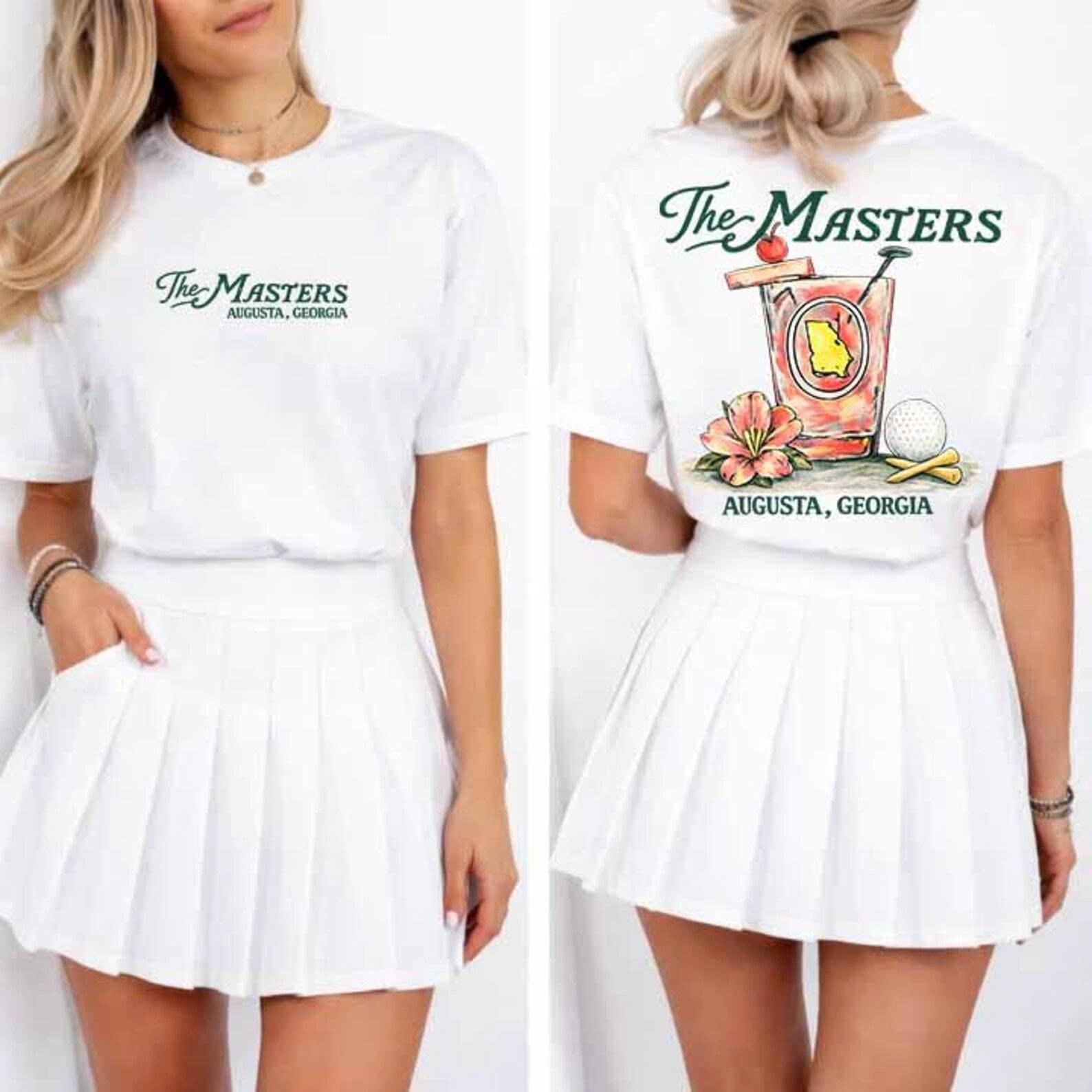 Augusta Georgia Masters Golf Shirt ,Azalea Flora, Watercolor Graphic Tee, A Trad Unisex T-Shirt XXXXL