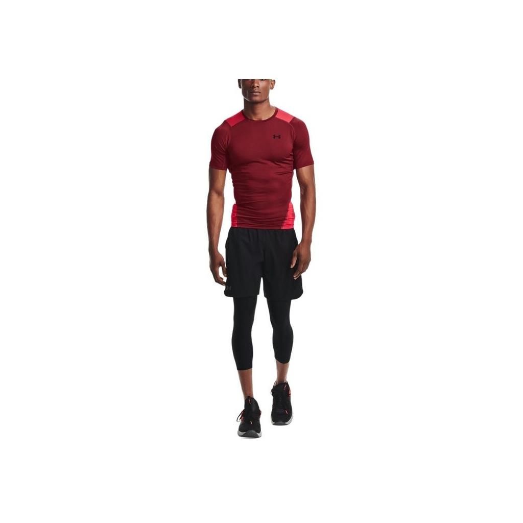 Under Armour Logo Print Slim Fit Comfortable Breathable Casual Short Sleeve T-Shirt Men T-Shirts Red 1362452-615