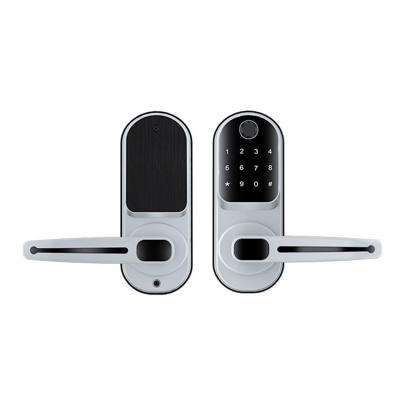 

Smart Wooden Door Fingerprint Lock with Keypad and Card Access for Homestay