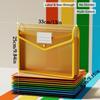 5pcs Plastic Expanding File Folder Transparent Envelopes with Snap Closure No Dividers Large Capacity Assorted Colors Fits Letter A4 Size