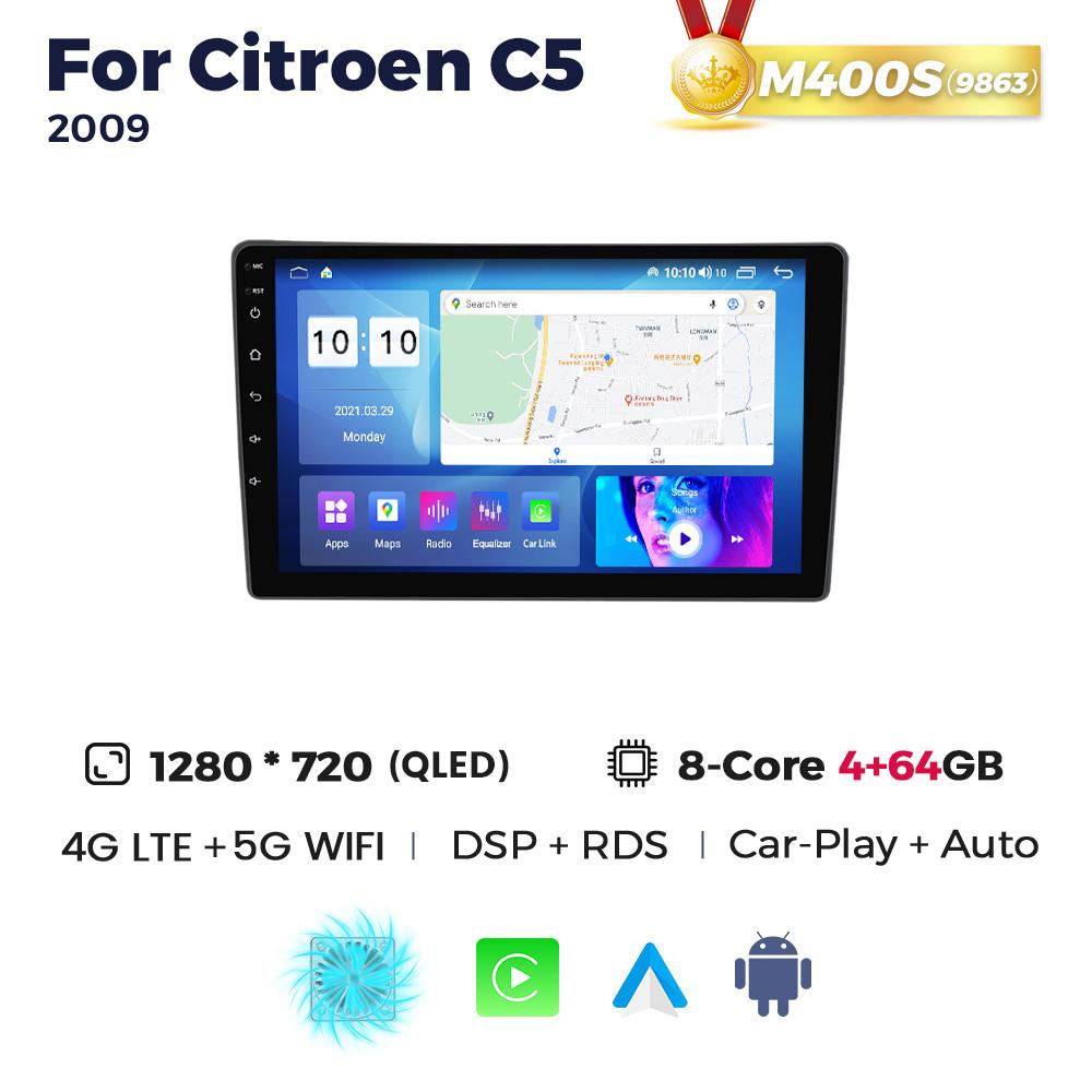 Navifly 8+256G 8-Core Android Car Radio DSP Stereo For Citroen C5 2008-2017 Multimedia Player GPS Navigation WIFI 2Din Head Unit