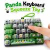 Cartoon Keyboard Stress Relief Keychain Panda Print Keyboard Keychain For Adults,Teenagers,Kid