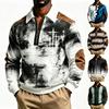 Sweatshirt Homme Fermeture Éclair Col Longues Manches Décontracté Athlétique