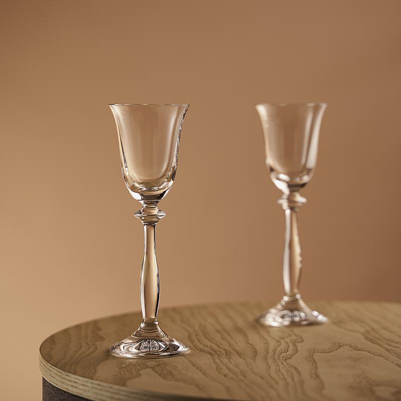 European Style Crystal Glass Cup Transparent Liquor Wine Small Goblet Household Light Luxury High-grade Red and White Wine Cup