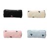 Bowknot Pattern Pencil Case for Student Girl Women Large Capacity Pen Pouches Pencil Organizers Bag Travel Cosmetic Bag