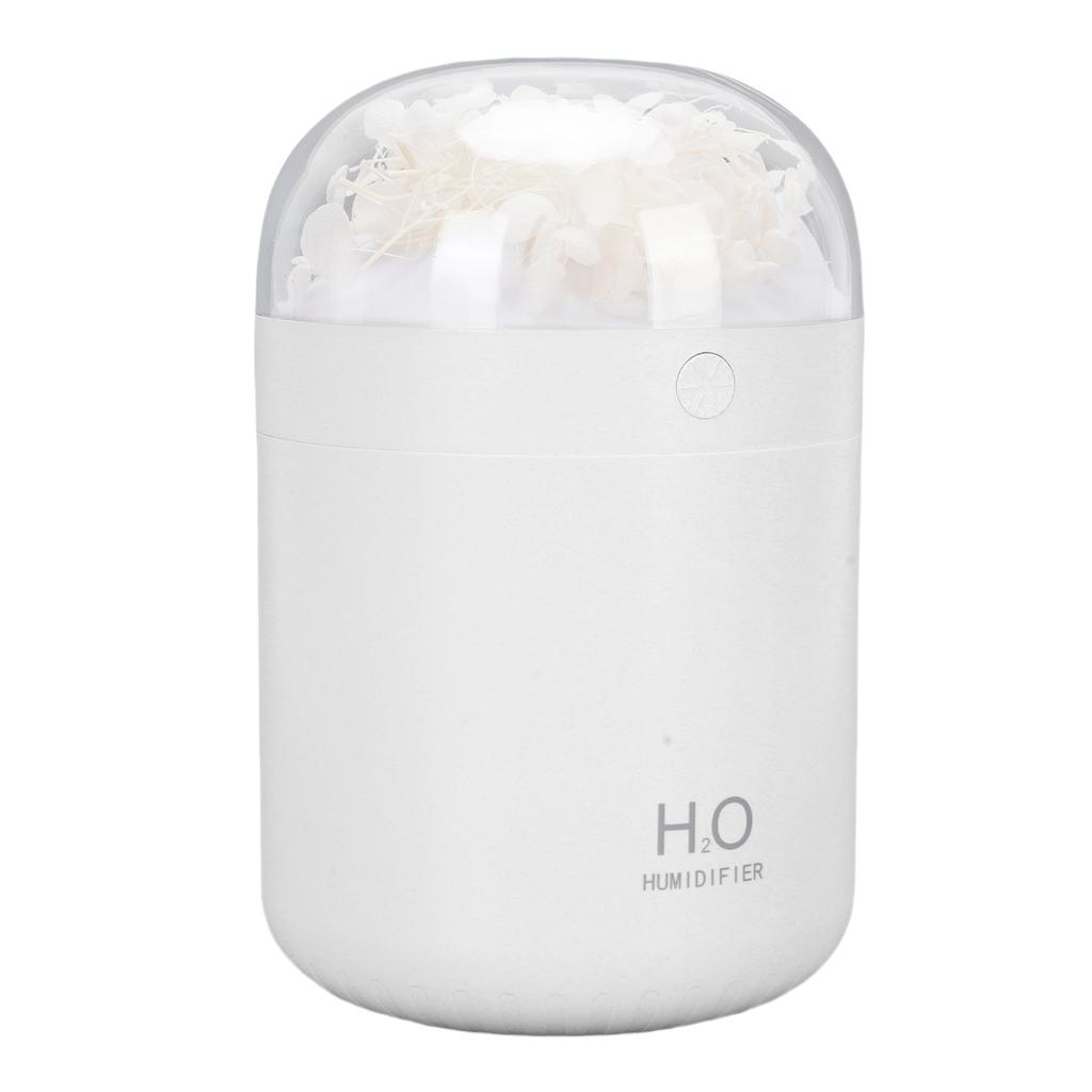 Eternal Flower Humidifier 2W 500ML Water   USB Powered Desktop Humidifier with 7 Color Light for Bedroom  