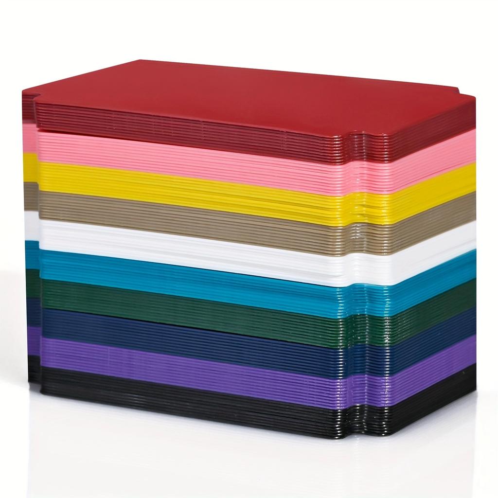 Trading Card Dividers for Storage Box, Muliticolor Dividers, 10 Colors Separator with Tabs, Fits for TCG 3.76 x 2.75 Inch