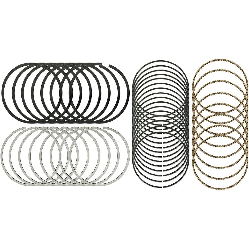 STD Piston Ring Set, 41859CP Replacement Piston Rings Compatible with Chevy/with GMC 4.8L 5.3L LS Engines 1999-2016