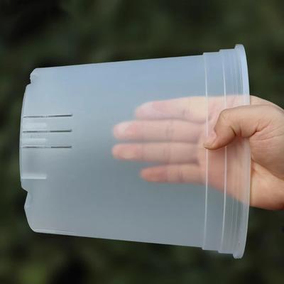 Transparent Orchid Pot Plastic Orchid Planters Clear Nursery Plant Pots with Drainage Holes Seedling Garden Planter for Flowers