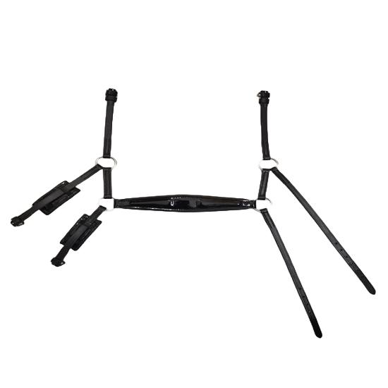 

Патентный кожаный капельный наносник для лошади Хороший наносник для уздечки Доступны все размеры Pony (Small) чёрный