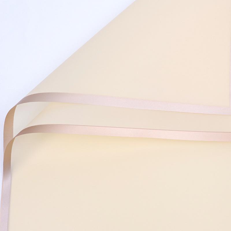 20ks/šarže Golden Border Rose Květinový balicí papír Korejský styl Poloprůhledný Dárkový Květinářství Květinářství Balicí papír