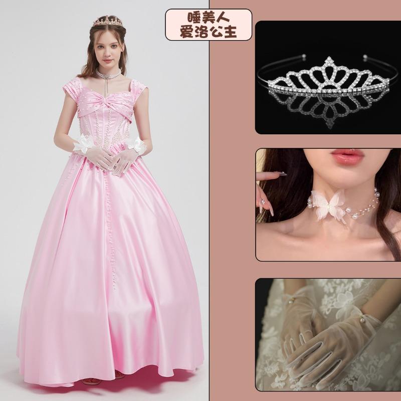 Snow White Ariel Anna Cinderella Bell Elsa Dress Adult Performance Costume