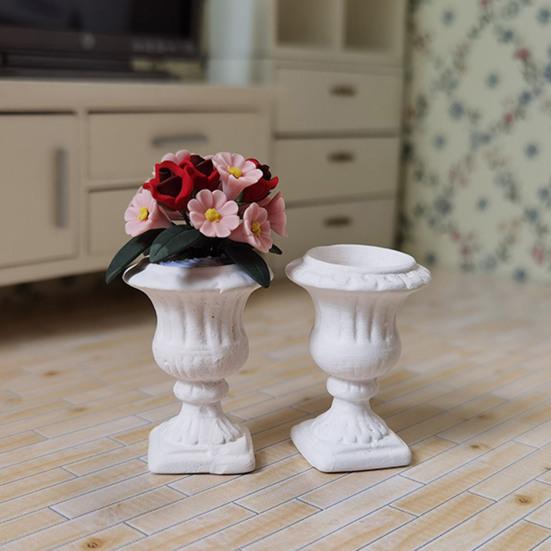High Simulation Miniature Doll House Ceramic Roman Column for Dollhouse Decoration
