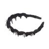 Französischer Luxus Kristall Schwarzer Haarreif Koreanisches Vintage Temperament Stirnband Haargummi für Mädchen Haarschmuck Kopfschmuck