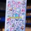 Japanese Cartoon 3D Embossed Stickers: Cute Crystal Diamond Decorative Stickers for Kids