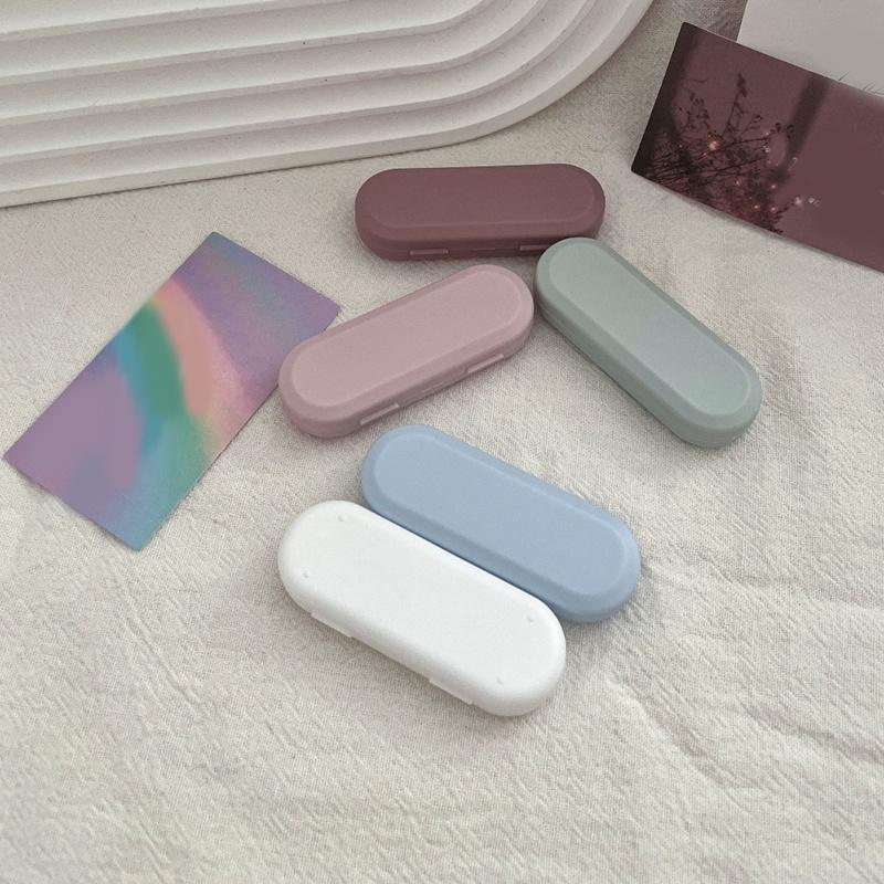 Portable Candy Color Contact Lens Case Kit 1Pcs Eye Care Organizer for Students Travelers and Professionals