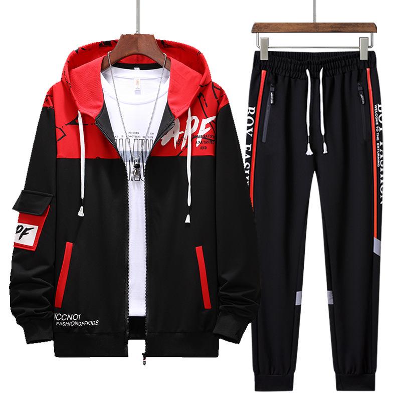 2024 Men's Trendy Autumn Sweater Suit: Youthful High School Style