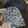 Retro Slouchy Skull Cap Soft Windproof Head Wrap Polka Dot Beanie  Autumn Winter Trips