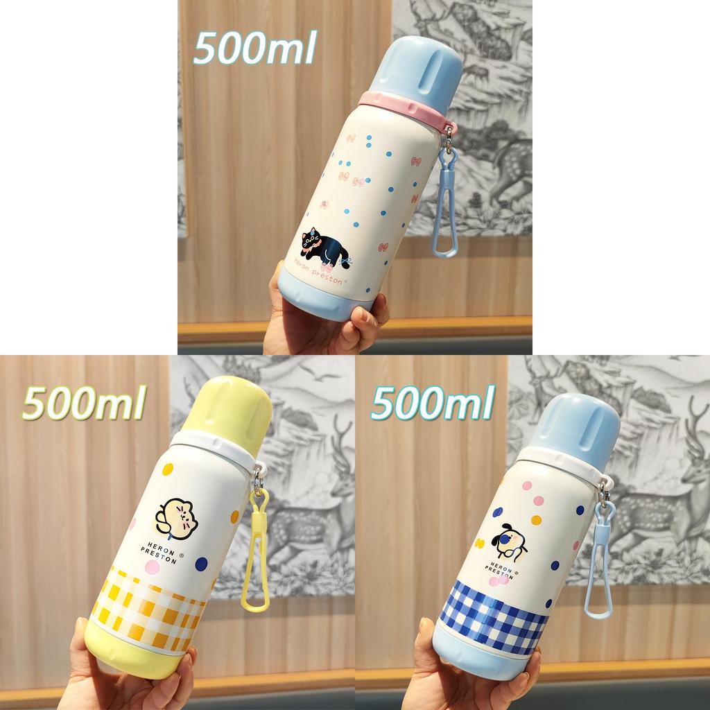 Modern Minimalist Stainless Steel Insulated Travel Mug With Tea Compartment For Office And Outdoor Use