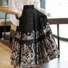 New Chinese-style red woven gold makeup horse dress, Guofeng Ming-made Hanfu women's heavy industry skirt, daily commute