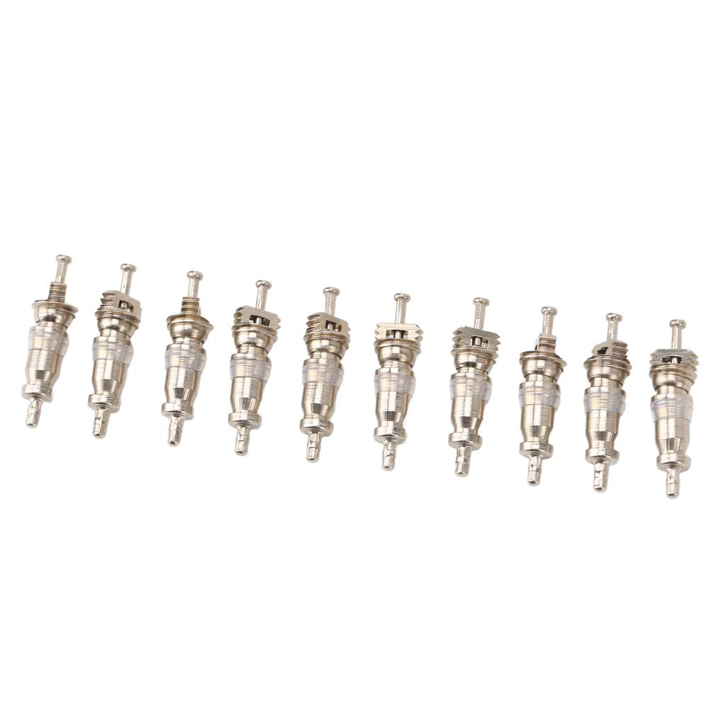 100PCS High Pressure Valve Stem Core Aluminum Alloy Copper Car Air Conditioner Valve Core for R12