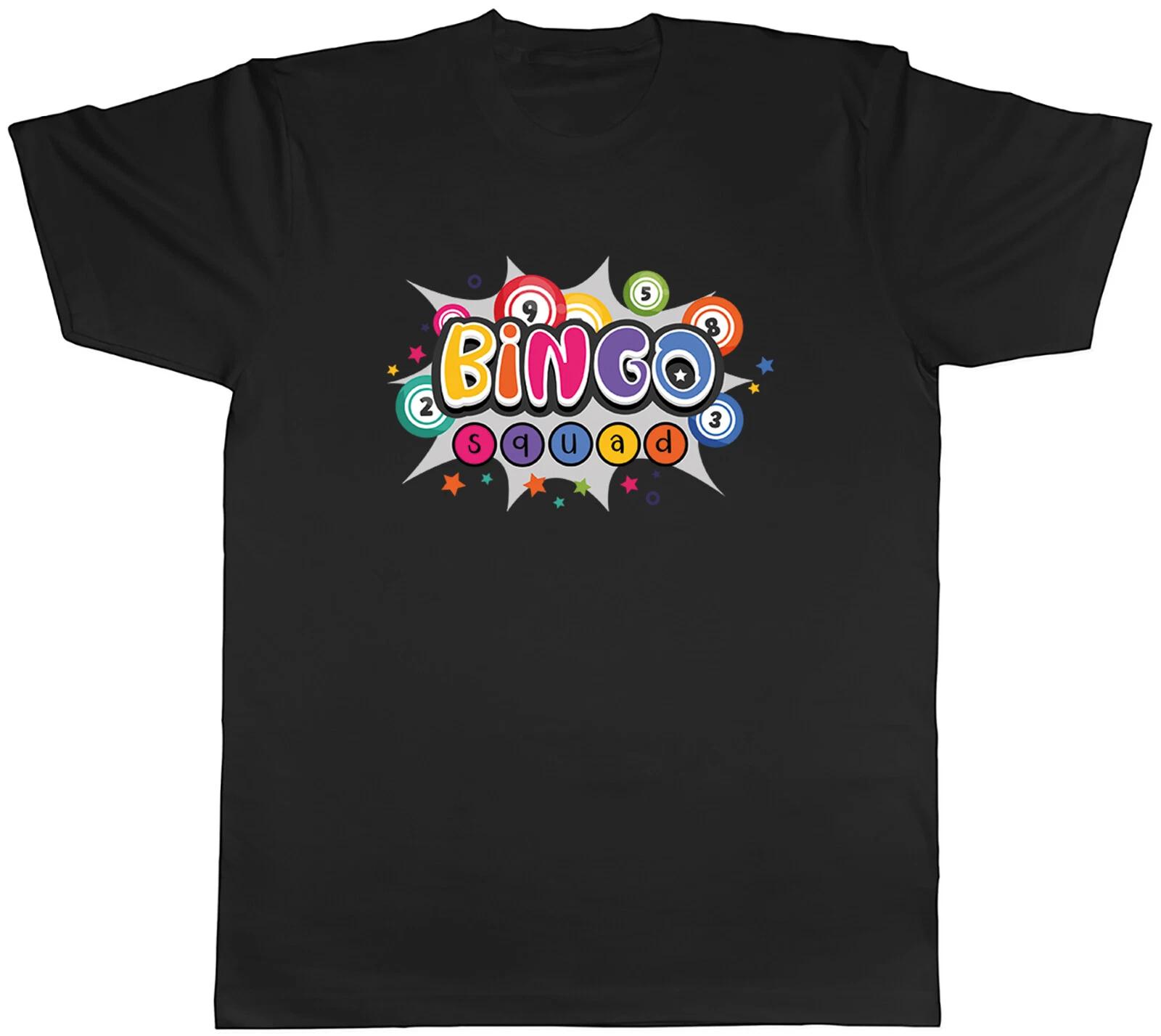 Bingo Squad Mens T-Shirt Number Card Full House Tee Gift XL