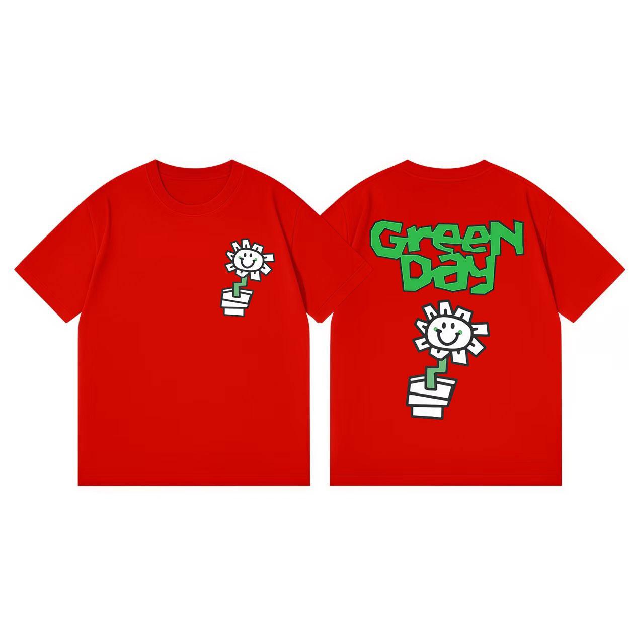 

Punk Rock Band Green Day Inspired Tour 2026 Graphic T Shirts High Quality Fashion Tshirts Men Women Casual Loose Cotton Tshirt S
