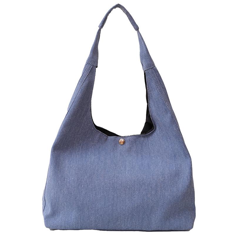 Denim Hobo Bag for Women with Oversized Design and Simple Style