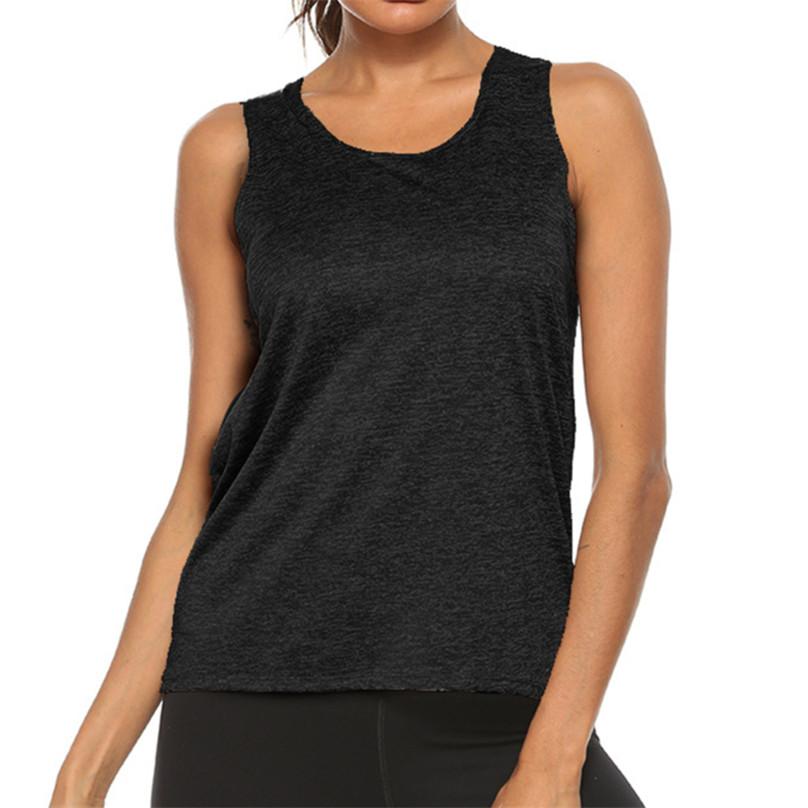 Damen Mode Sexy Einfarbig Atmungsaktiv Ärmellos Schulterfrei Weste Hemd Sportlich Lässig Bluse