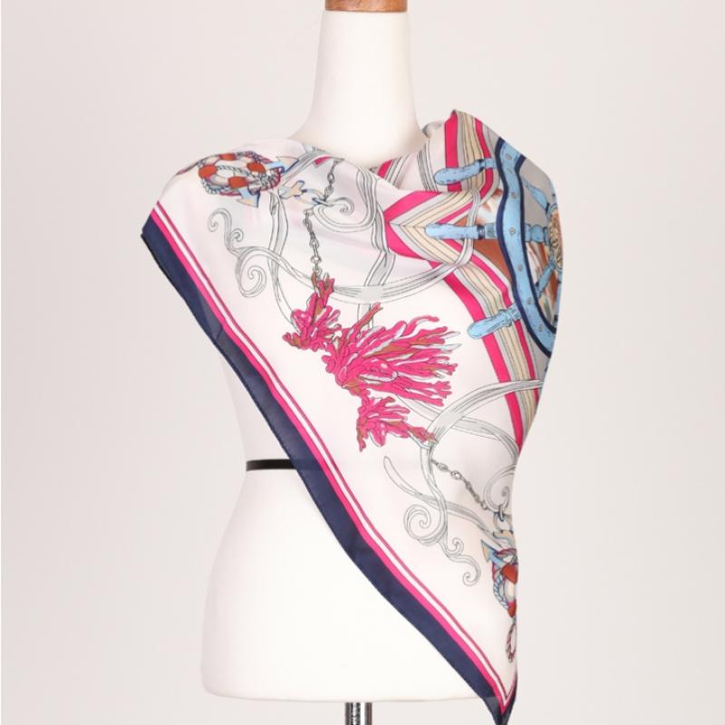 Shop Marine Silk Peeling Scarf Black Lmd Wsc 0377