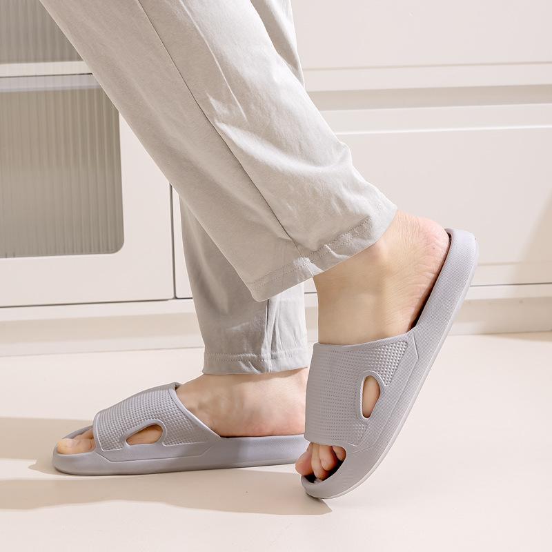 Thick Platform Bathroom Home Slippers 2025 Fashion Soft Sole EVA Indoor Slides Men Sandals Non-slip Women Couples Flip Flops