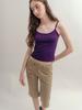 VISUS Cotton Capri Pants_Beige