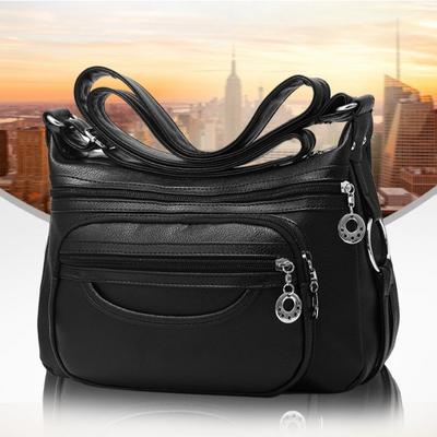 Women's Crossbody Soft Leather Bag Leather Handbag Wallet Casual Lightweight Shoulder Bag