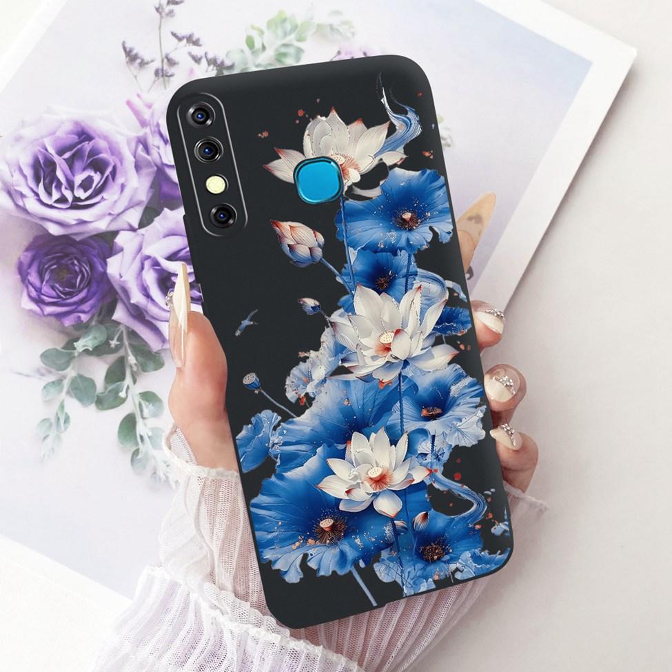 Phone Case For Infinix Hot 8 Cover Cute Cat Luxury Fashion Funny Painted Casing For Infinix X650C X650B X650D