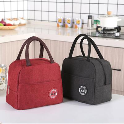 Auslaufsichere, wärmeisolierte Tasche mit Griff, reißfeste Lunch-Tasche aus Oxford-Stoff für Restaurants