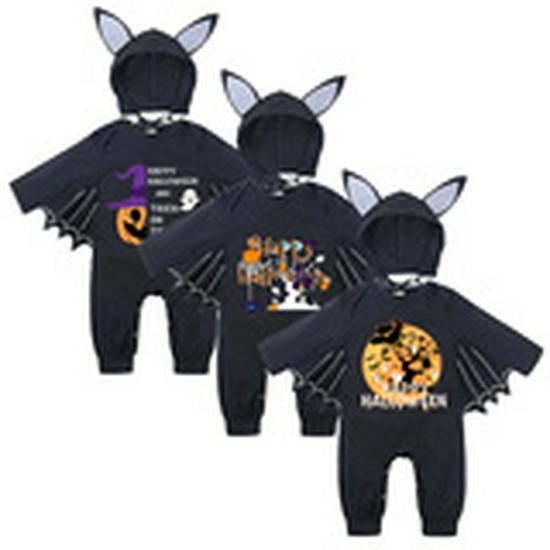 2025 Halloween Pumpkin Long Sleeve Baby Onesie Romper