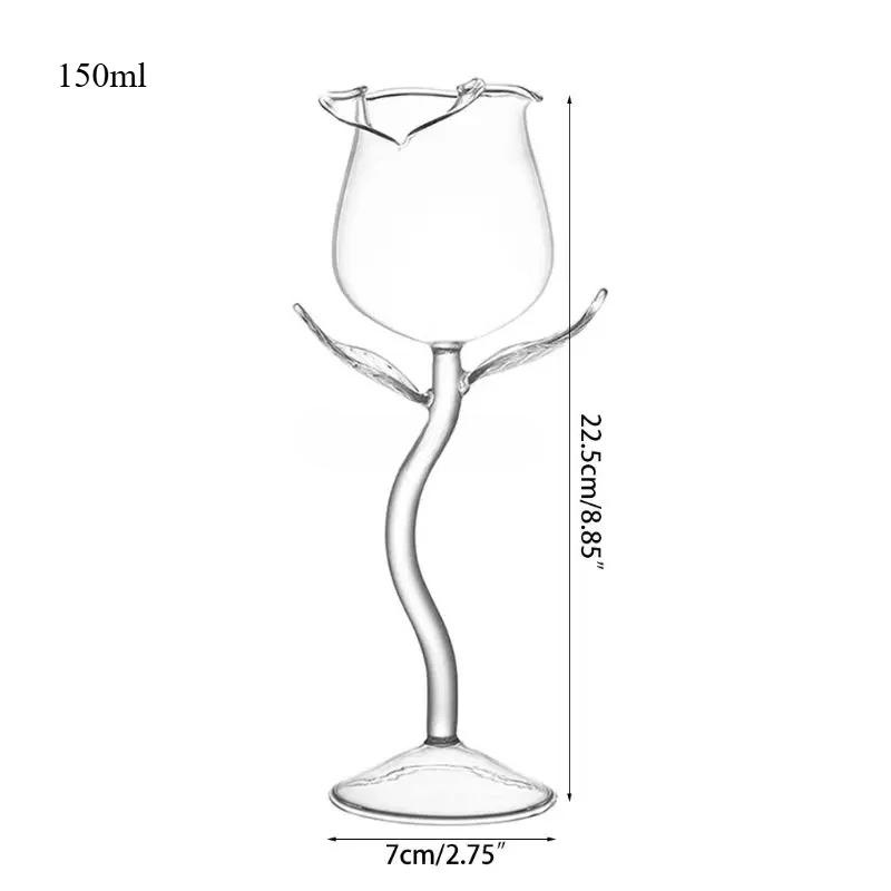 Crystal Bubble Champagne Glass Red Wine Cup Set Wedding Gift Transparent Glass High Foot Red Wine Cup Wine Glasses Wine Glass