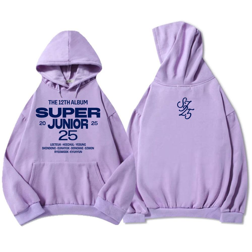 

12TH ALBUM SuperJunior25 Hoodies Korean Boys Band Fashion Sweatshirts Graphic Printing Clothes for Men/Women Autumn Fleece Hoody XXXL