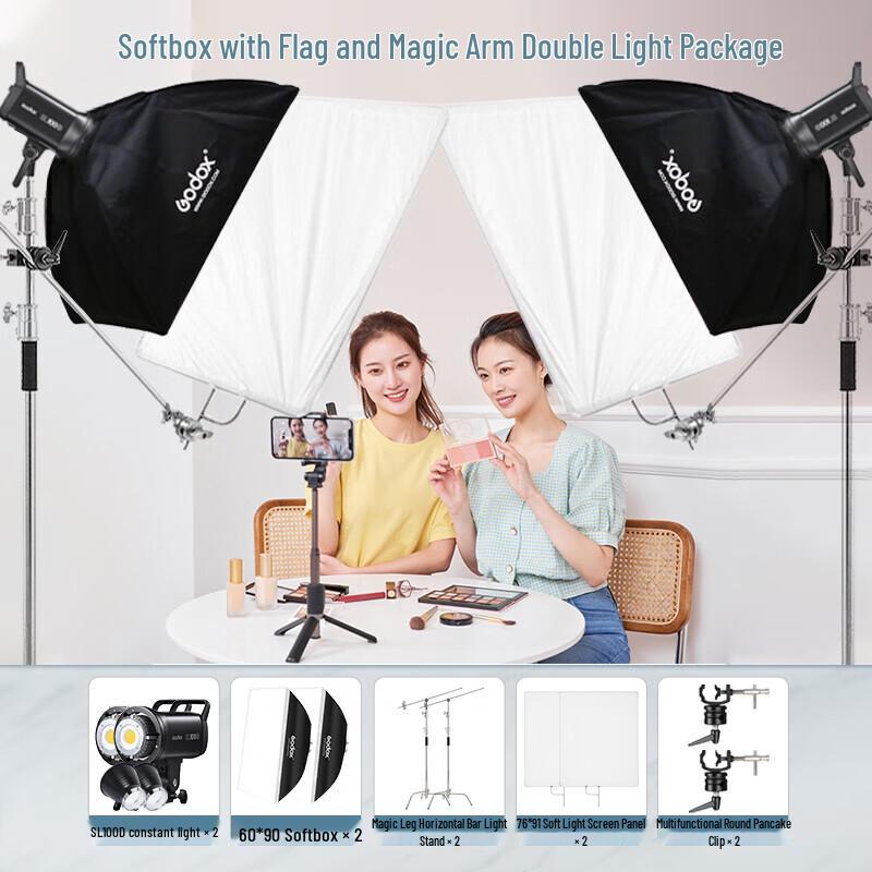 Godox SL100D Continuous LED Video Light Kit