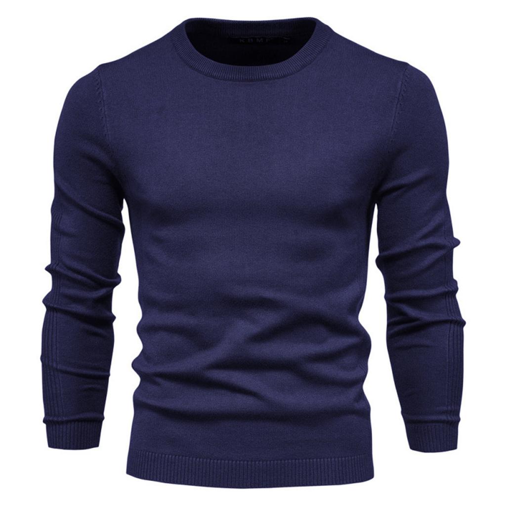 And Winter Thickened Warm Sweater Medium Collar Men's Multi-color Sweater